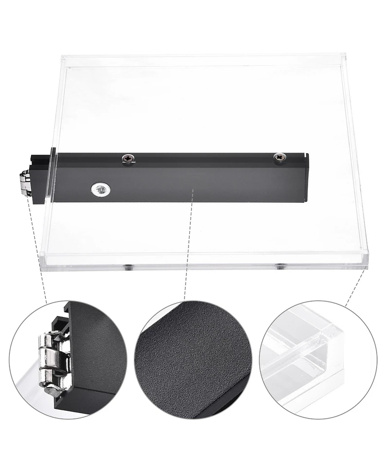 WinSpin Rectangular Serving Tray for Dual Use Prize Wheel Clear Acrylic Tradeshow Party