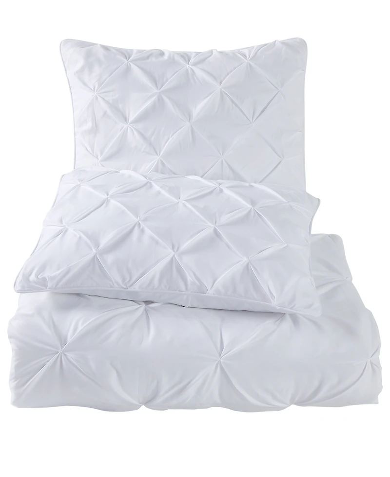 Closeout! Videri Home Pintucked 3-pc. Comforter Set, Full/Queen