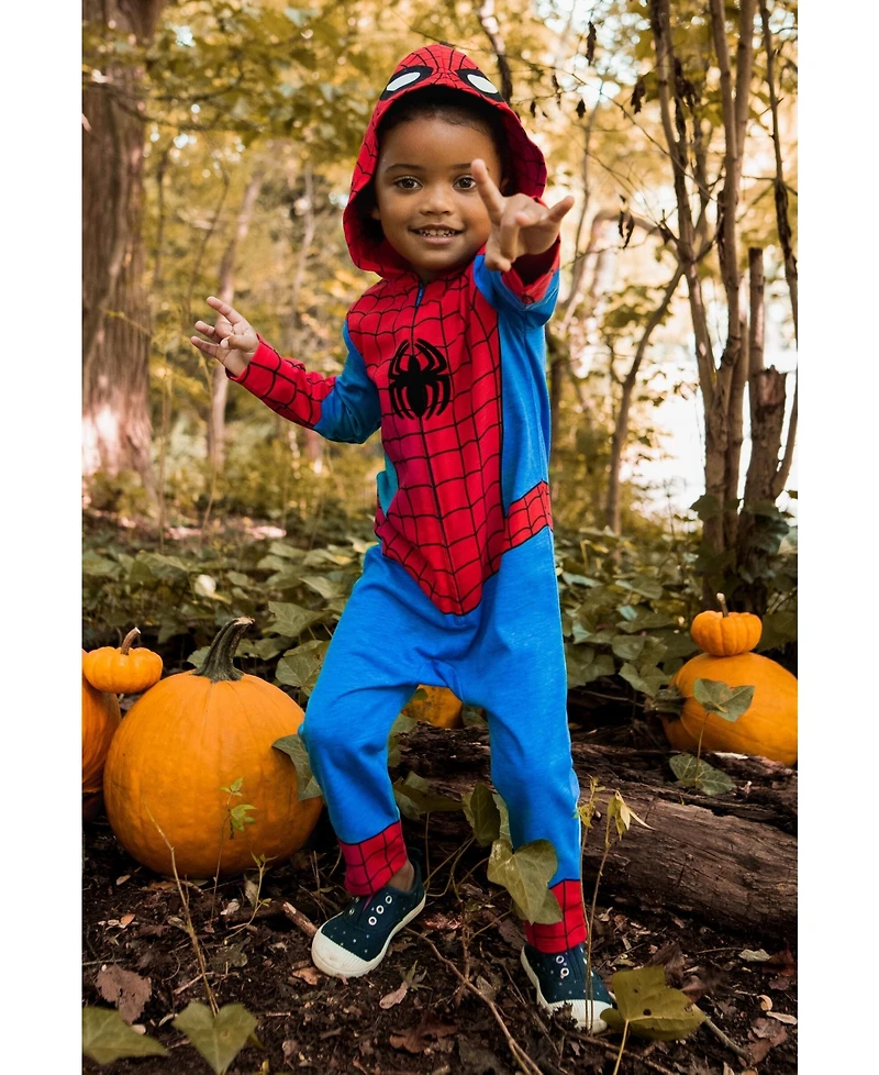 Avengers Baby Boys Spider-Verse Spider-Man Venom Iron Man Zip Up Cosplay Coverall
