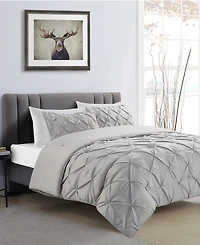 Closeout! Videri Home Pintucked 3-pc. Comforter Set, King