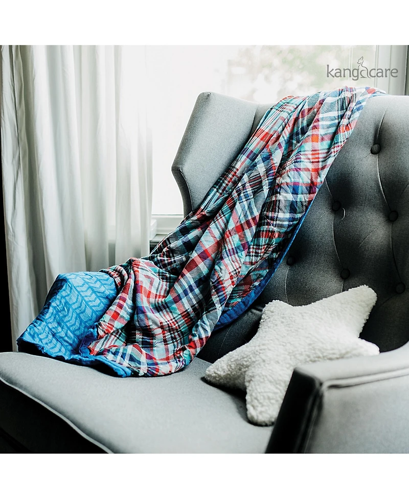 Kanga Care Toddler Serene Premium Rayon from Bamboo Muslin Double Layer Reversible Blanket