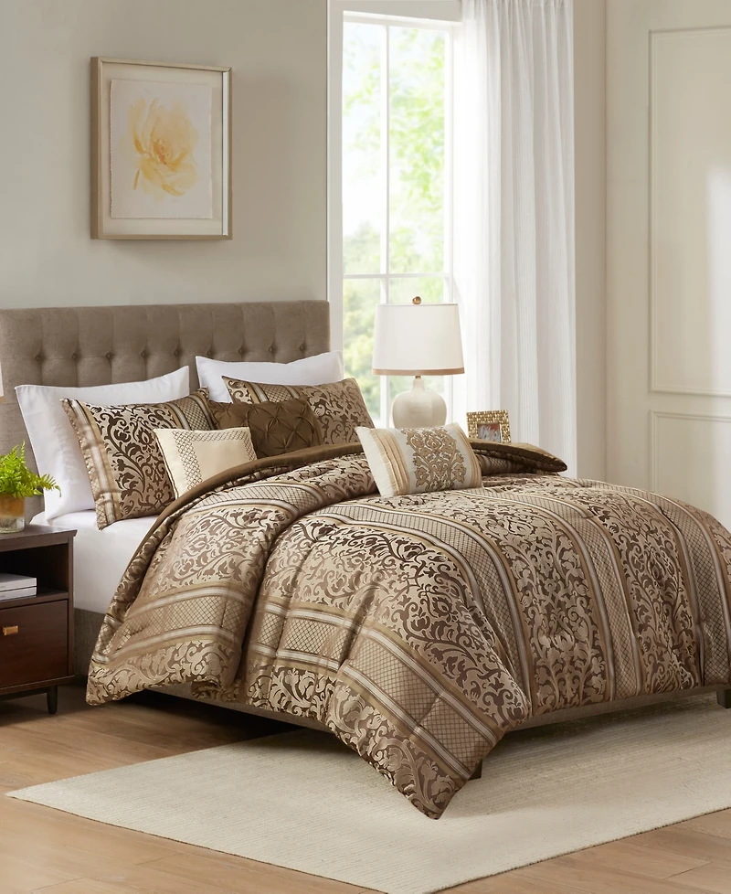 Madison Park Bella Jacquard 6-Pc. Comforter Set