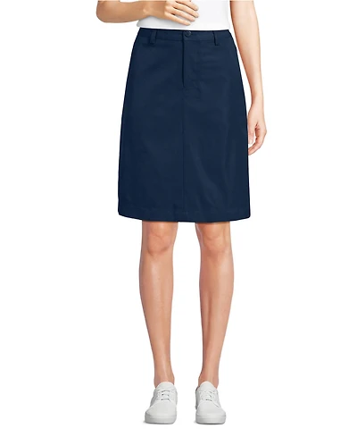 Lands' End Women's Active Performance Chino Skort Top of the Knee