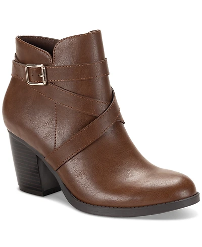 Style & Co Women's Zetaa Strappy Belt-Heel Booties, Created for Macy's