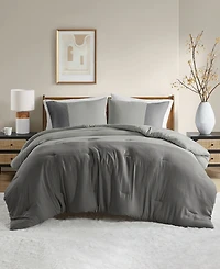 510 Design Miro Soft Washed Color Block 3-Pc. Comforter Set, Full/Queen