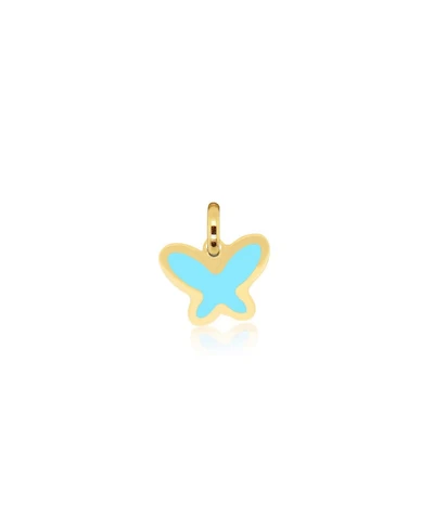 The Lovery Turquoise Butterfly Charm 14K Gold 11 millimeters