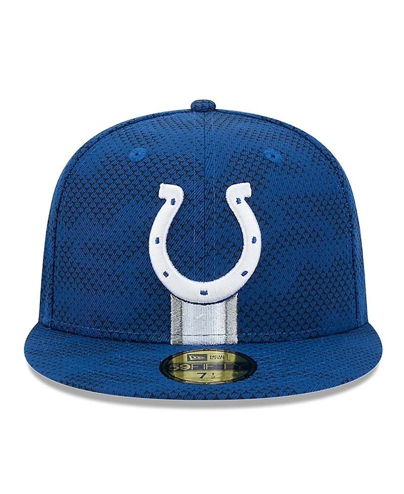 New Era Men's Royal Indianapolis Colts 2024 Sideline 59FIFTY Fitted Hat