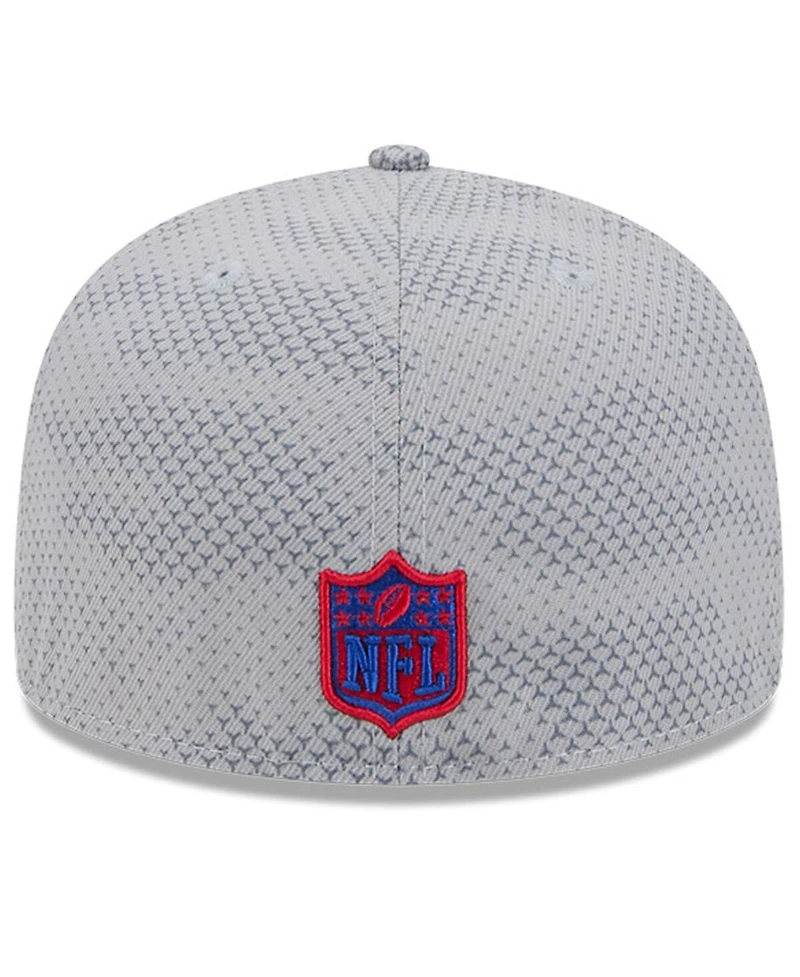 New Era Men's Gray York Giants 2024 Sideline 59FIFTY Fitted Hat