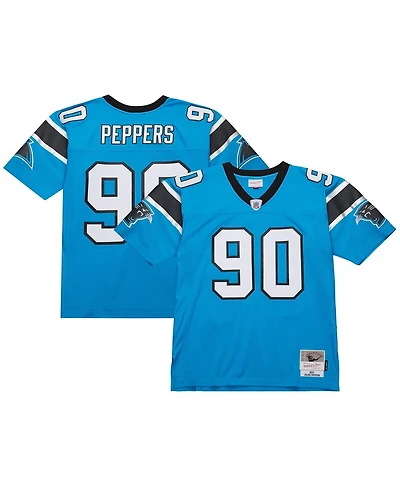 Mitchell & Ness Men's Julius Peppers Blue Carolina Panthers Legacy Replica Jersey