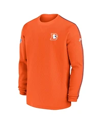 Nike Men's Orange Denver Broncos Alternate Logo Coach Long Sleeve Top