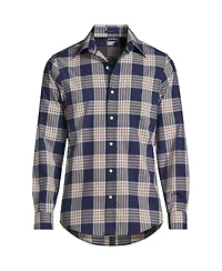 Lands' End Men's Tailored Fit No Iron Twill Long Sleeve Shirt