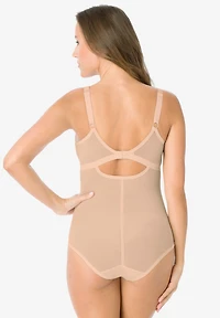 Secret Solutions Women's Plus Bodybrief Power Mesh Firm Control