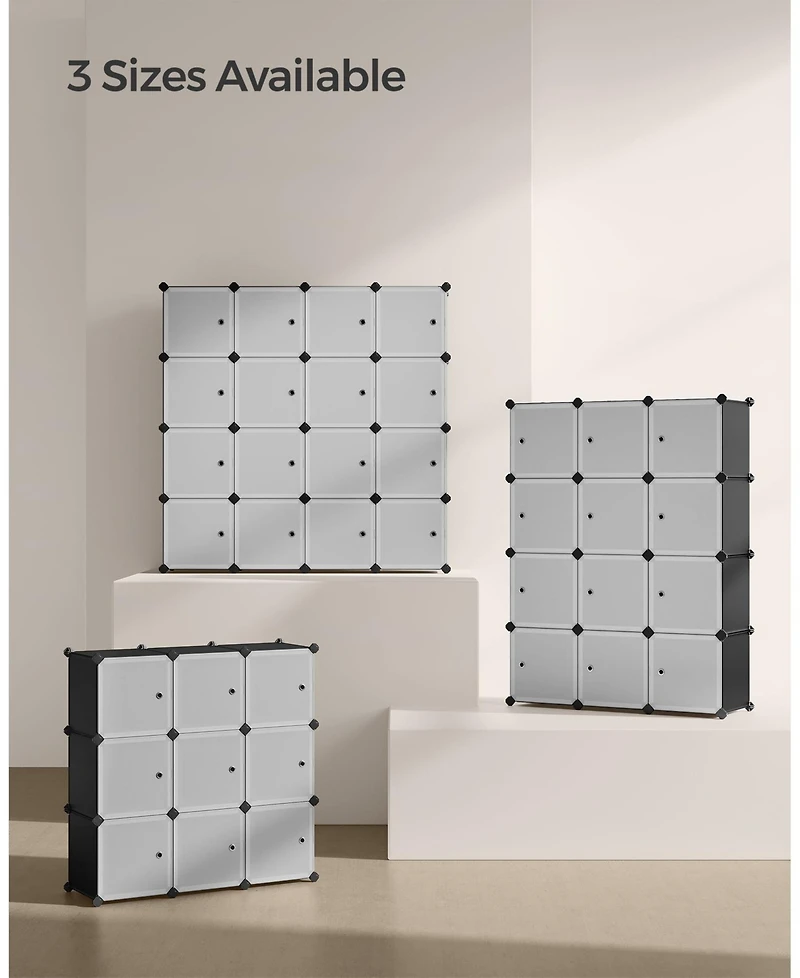 Slickblue Set of 9 Plastic Storage Cubes for Easy Organization and Space Efficiency