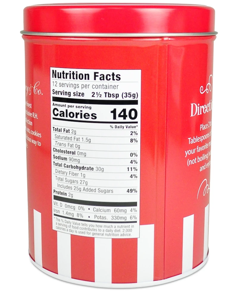 R.h. Macy & Co. Holiday Candy Cane Hot Cocoa Mix, 16 oz., Created for Macy's