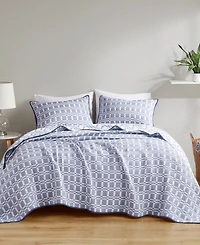Madison Park Harlow Reversible Matelasse 3-Pc. Coverlet Set, Full/Queen