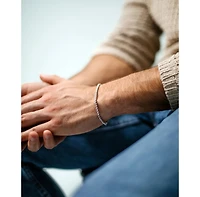 Vincero Men's Box Chain Bracelet, 3mm Rhodium-Plated Sterling Silver - Regular