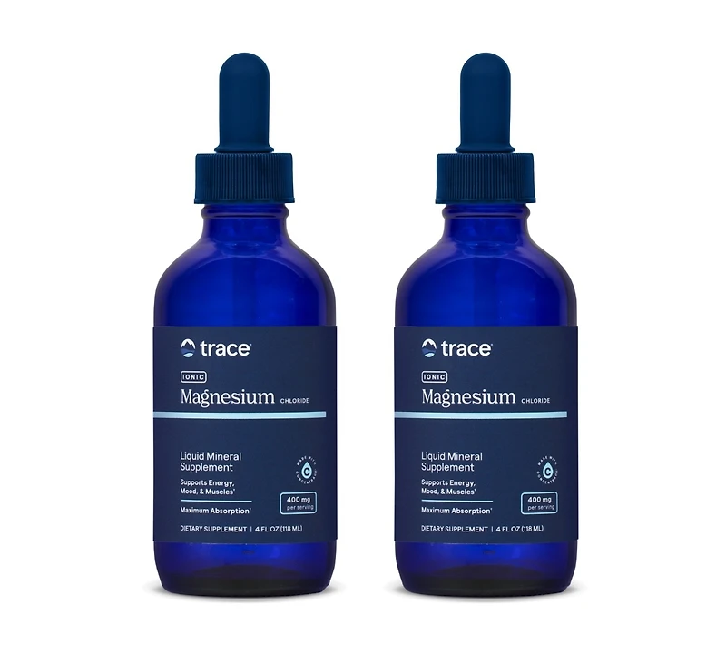 Trace Minerals Ionic Magnesium 400mg - Brain Health & Energy Support Supplement - Aids Immune Health - with Essential Minerals