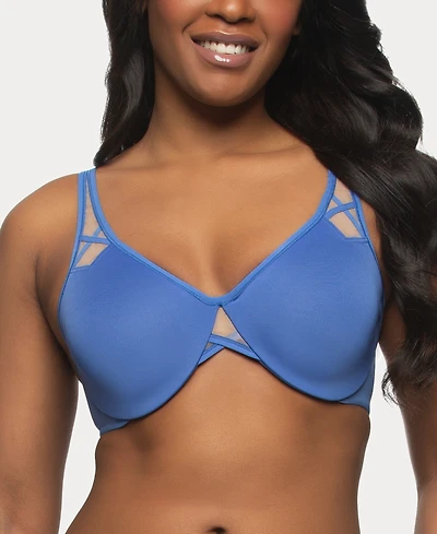 Women's Amaranth Cushioned Comfort Unlined Minimizer Underwire Bra