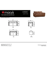 Closeout Korder Leather Sofa Collection Created For Macys