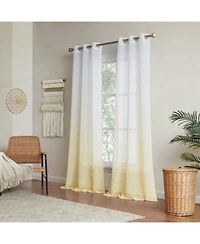 Dainty Home Shadow Window Panel Set 76 W X 84 L