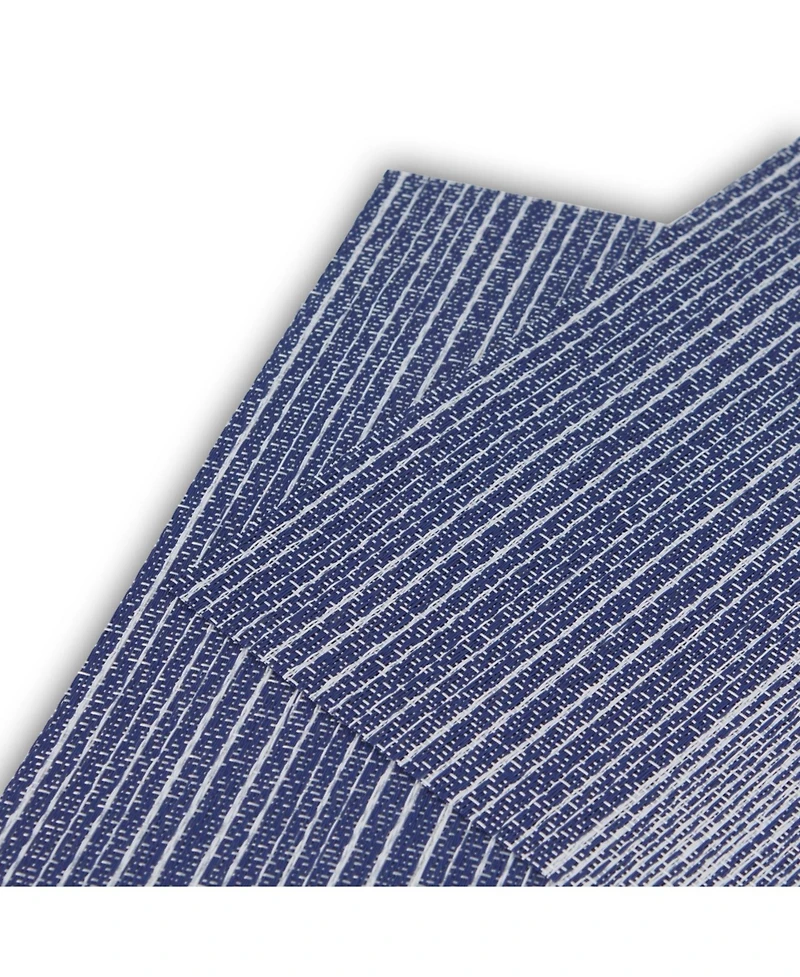 Dainty Home Norwood Texteline Outdoor Dining Set Textured Design Reversible 12" x 18" Rectangular Placemats Set of 6