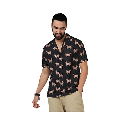 Men's Midnight Black Tiger Shirt