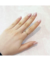 The Lovery Square Link Ring 14K Gold