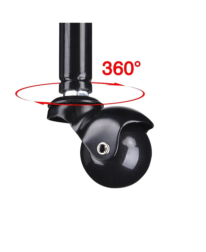 Salon Folding Rolling Tray Station Service Trolley Storage Cart For Barber Shop