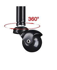 Salon Folding Rolling Tray Station Service Trolley Storage Cart For Barber Shop