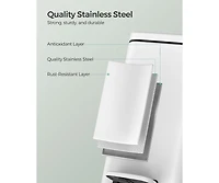 Slickblue Small Gallon Trash Bin with Lid Compact and Convenient for Home or Office Use