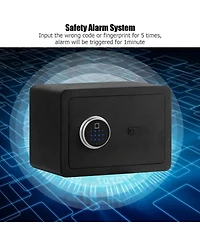 2-Layer Security Safe Deposit Box with Inner Led Light
