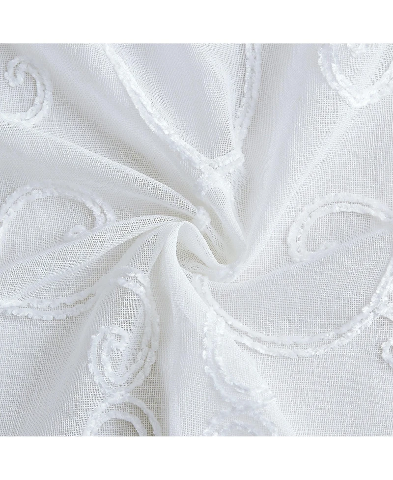 Dainty Home Sophia Linen Look 76" W x 84" L Grommet Window Panel Set