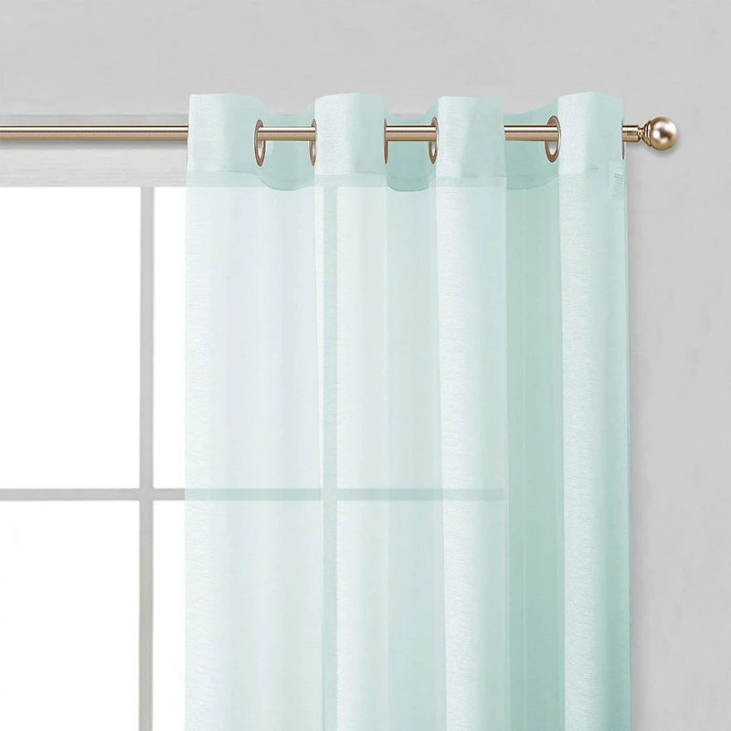 Melrose Semi Sheer Window Panel Set, 110" W x 84" L