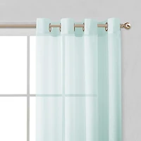 Melrose Semi Sheer Window Panel Set, 110" W x 84" L