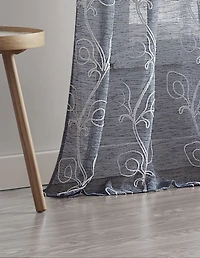 Dainty Home Stella Linen Look 76" W x 96" L Grommet Window Panel Set