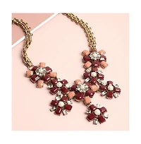 Sohi Women's Stone Statement Necklace