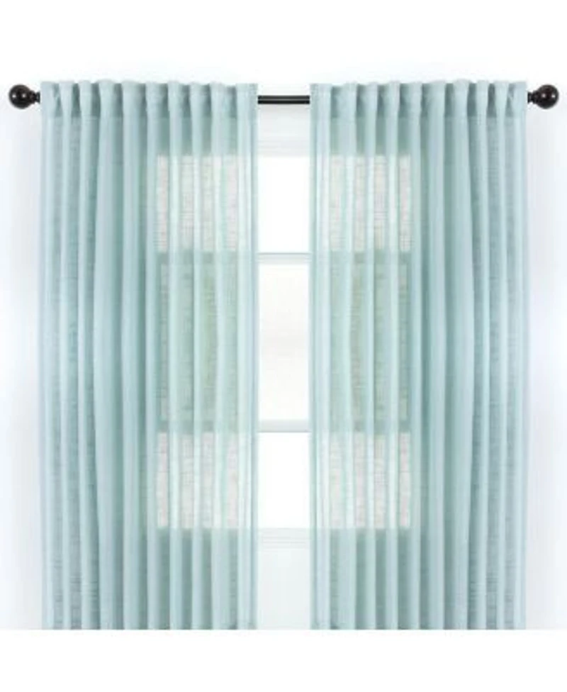 Chanasya Premium 2 Panel Soft Textured Semi Sheer Curtains