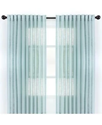 Chanasya Premium 2 Panel Soft Textured Semi Sheer Curtains
