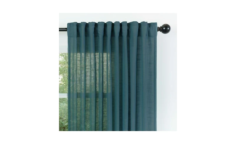 Chanasya Premium 2-Panel Soft Textured Semi Sheer Curtains for Window Living Room Bedroom Kitchen Office