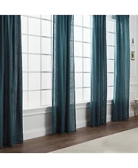 Chanasya Premium 2-Panel Soft Textured Semi Sheer Curtains for Window Living Room Bedroom Kitchen Office