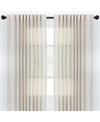 Chanasya Premium 2-Panel Soft Textured Semi Sheer Curtains for Window Living Room Bedroom Kitchen Office