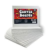 Hippie Crafter 20 Pk Canvas Boards 8x10
