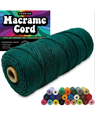 Hippie Crafter 100% Cotton Macrame 3mm Cord Pink