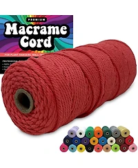 Hippie Crafter 100% Cotton Macrame 3mm Cord Pink