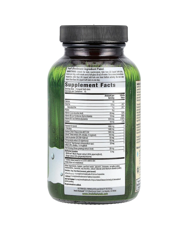 Irwin Naturals Beet Root Red Max-Conversion with Nitric Oxide Booster