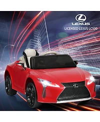 Gymax 12V Licensed Lexus LC500 Kids Ride On Car w/ MP3 Remote Control White