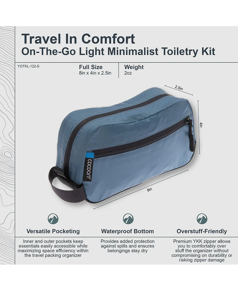 Cocoon - Premium On-The-Go Light Minimalist Toiletry Kit Medium