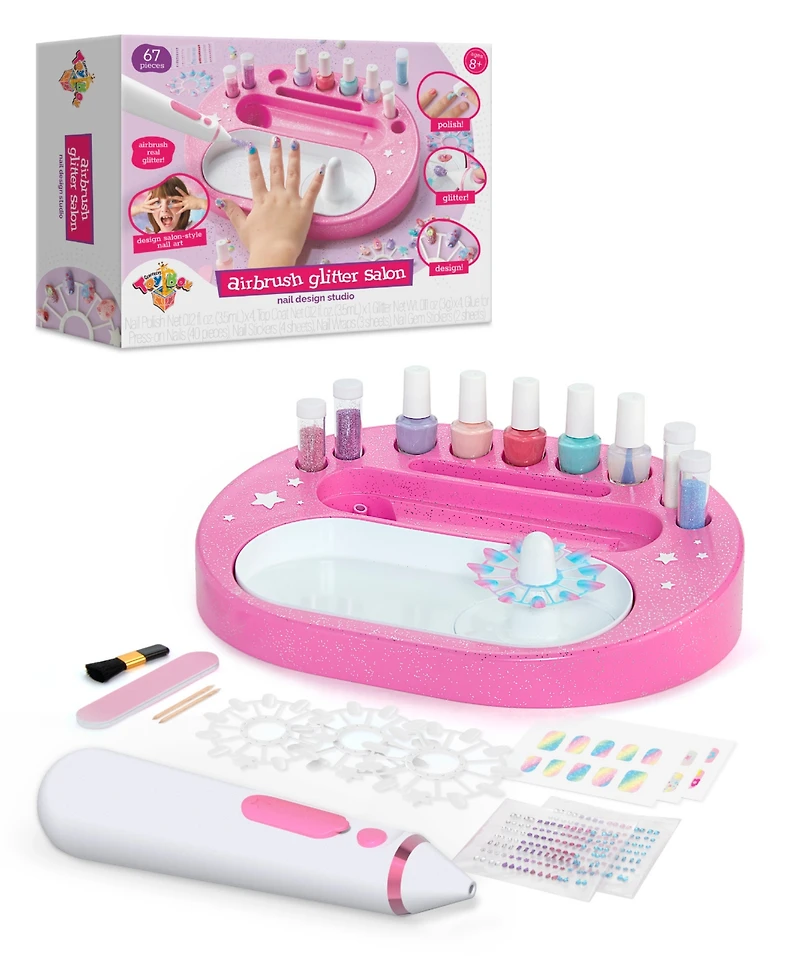 Geoffrey's Toy Box Airbrush Glitter Salon Nail Design Studio Kit, Created for Macy's