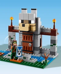 Lego Minecraft The Wolf Stronghold Fortress Playset Video Game Building Set 21261, 312 Pieces