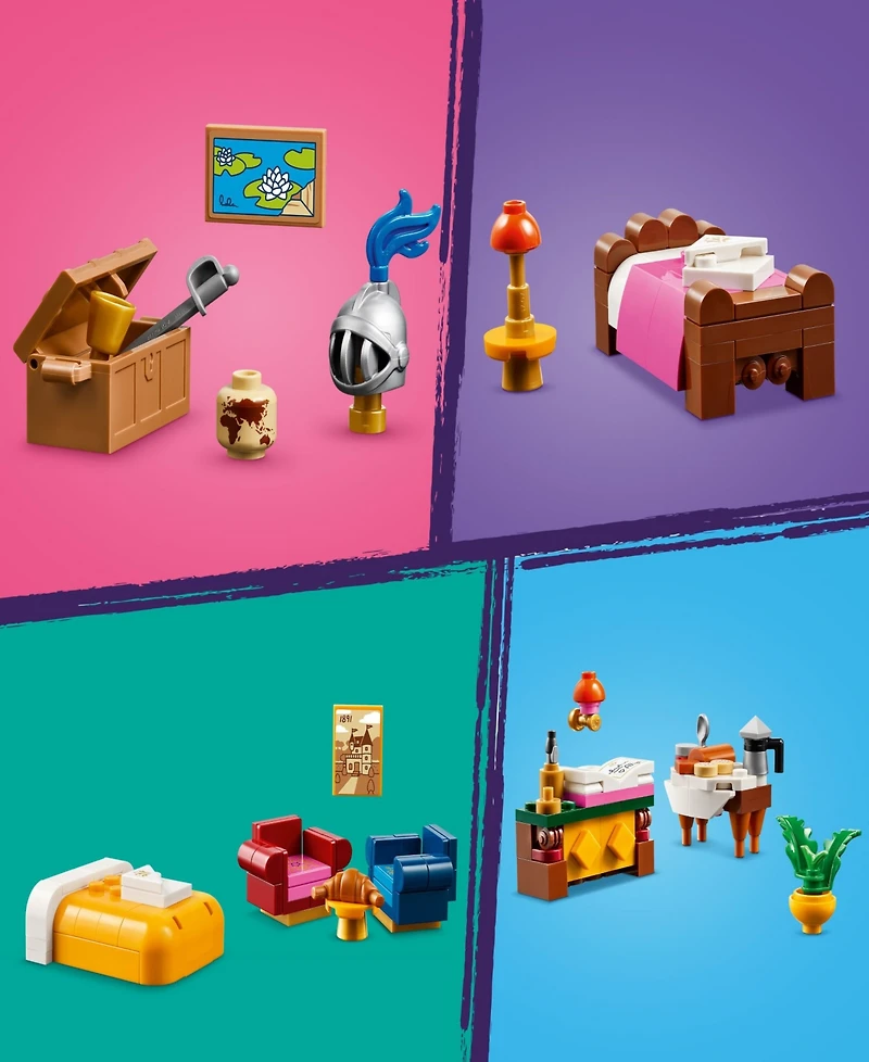 Lego Friends Castle Bed and Breakfast Hotel Playset with Mini Dolls Building Set 42638, 1311 Pieces